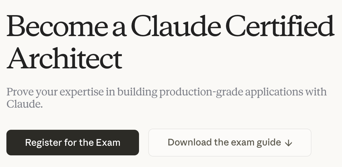 Become a Claude Certified Architect landing page