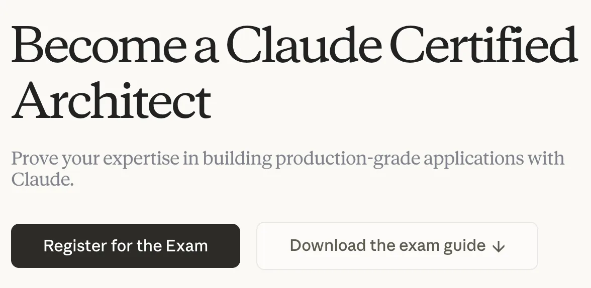 Become a Claude Certified Architect landing page