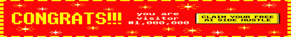 congratulations, you are visitor number 1,000,000 — claim your free ai side hustle cookbook